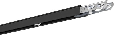 PROLUCE® GAVINA Tragschiene 12-L., 4024m, schwarz, 6x2.5 mm² L1, L2, L3, N, E ,CHR, + 6x1.5 mm² D+,D-