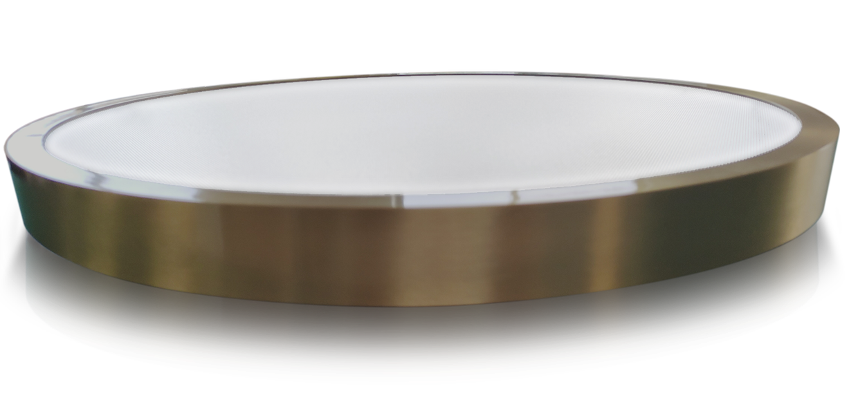 ProLuce® CERCHIO/S, Ø400mm, 30/40W, Dual Power, direkt/ind., 100 lm/W, 3 CCT, gold, ein/aus ProLuce® CERCHIO/S, Ø400mm, 30/40W, Dual Power, direkt/ind., 100 lm/W, 3 CCT, gold, ein/aus