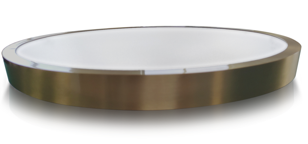 ProLuce® CERCHIO/S, Ø600mm, 40/60W, Dual P., Sens, direkt/ind., 100 lm/W, 3 CCT, gold, ein/aus ProLuce® CERCHIO/S, Ø600mm, 40/60W, Dual P., Sens, direkt/ind., 100 lm/W, 3 CCT, gold, ein/aus