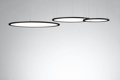 ProLuce® Hängeleuchte TONDO/D 5048, Ø507 mm, 48W, 4800 lm, 4000K, 50/50% u&amp;d, 0-10V,  schwarz