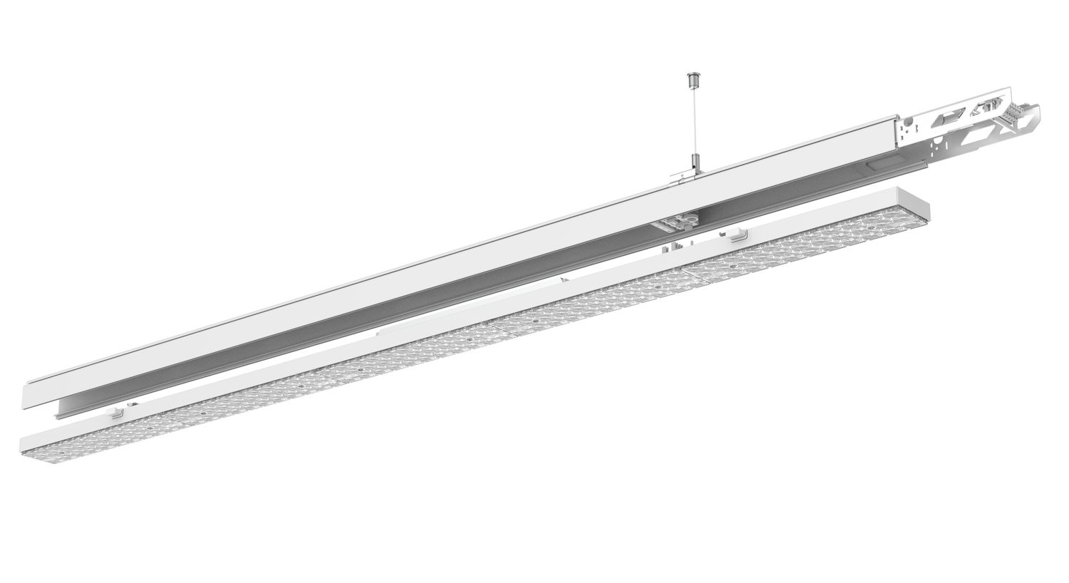 PROLUCE® GAVINA LED-Modul 57W, Alu, IP20, weis, 1438 mm, ein/aus, 175 lm/W, 4000K, 60° Linsen