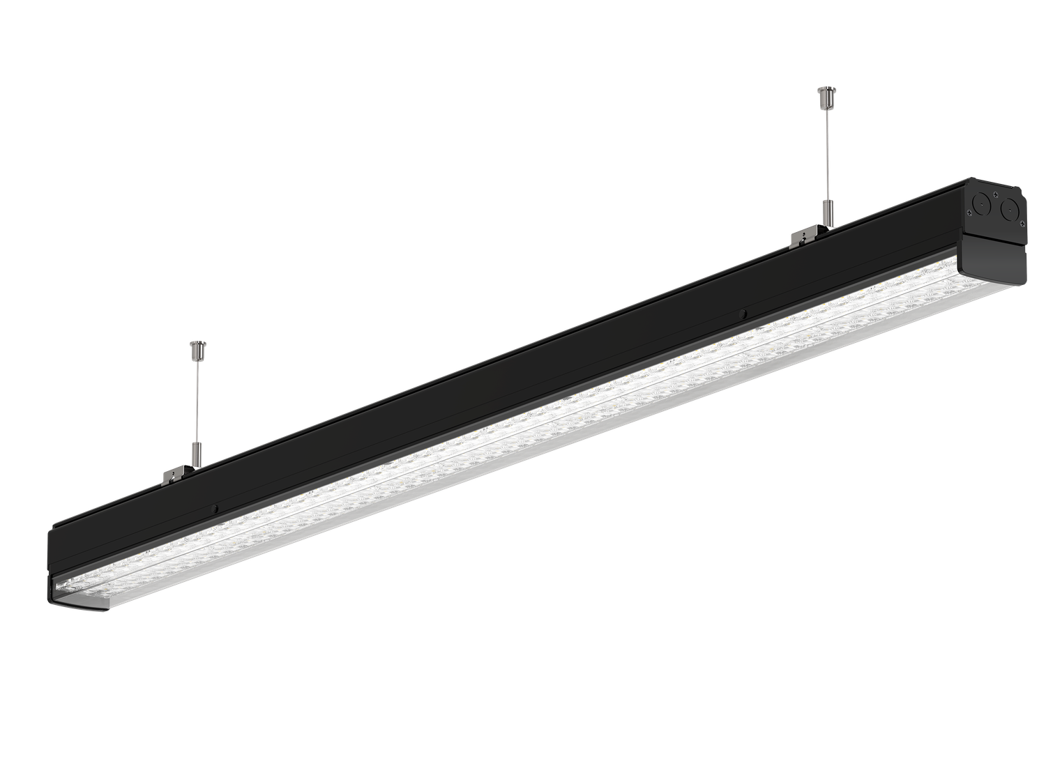 PROLUCE® GAVINA Einzelleuchte IP54, 75W, schwarz, 1452 mm, ein/aus, 170 lm/W, 4000K, 60° Linsen