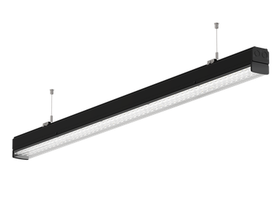PROLUCE® GAVINA Einzelleuchte IP54, 75W, schwarz, 1452 mm, ein/aus, 170 lm/W, 4000K, 90° Linsen