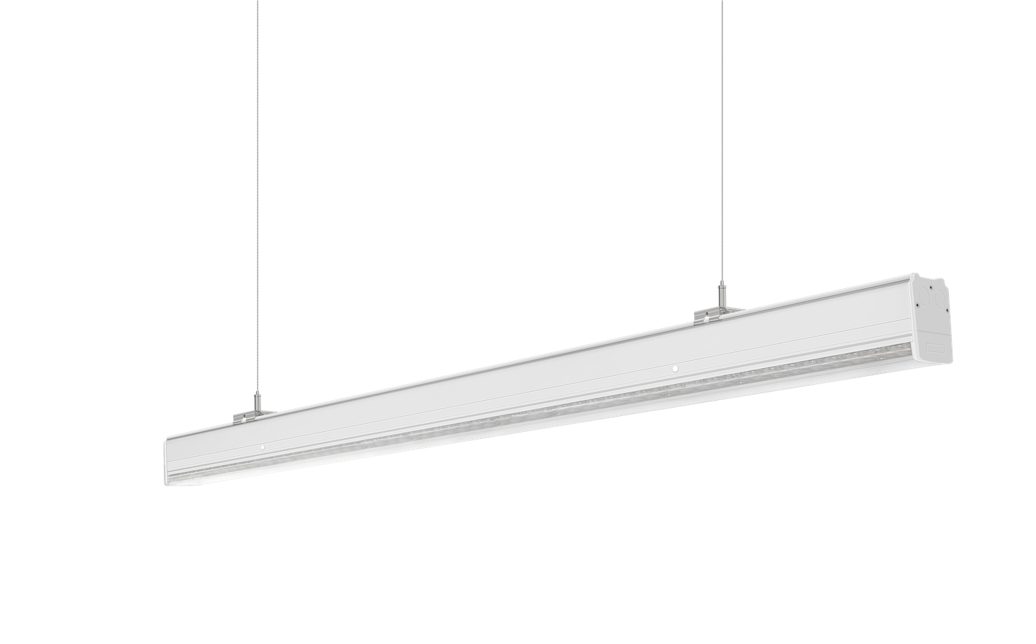 PROLUCE® GAVINA Einzelleuchte IP54, 75W, weiss, 1452 mm, ein/aus, 170 lm/W, 4000K, 2 x 25° Linsen