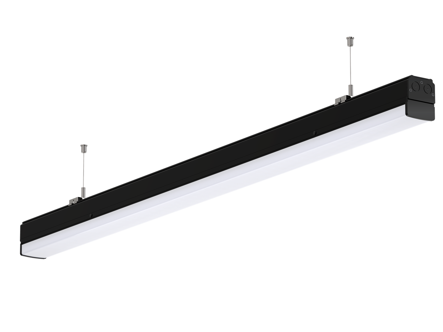 PROLUCE® GAVINA Einzelleuchte IP54, 75W, schwarz, 1452 mm, ein/aus, 170 lm/W, 4000K, ass. Lins. 25°