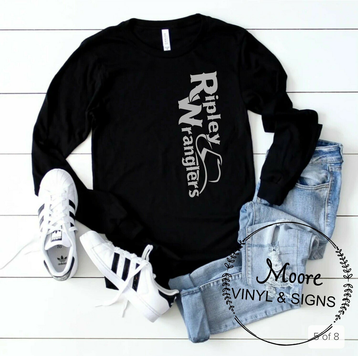 Long Sleeve Vertical Logo