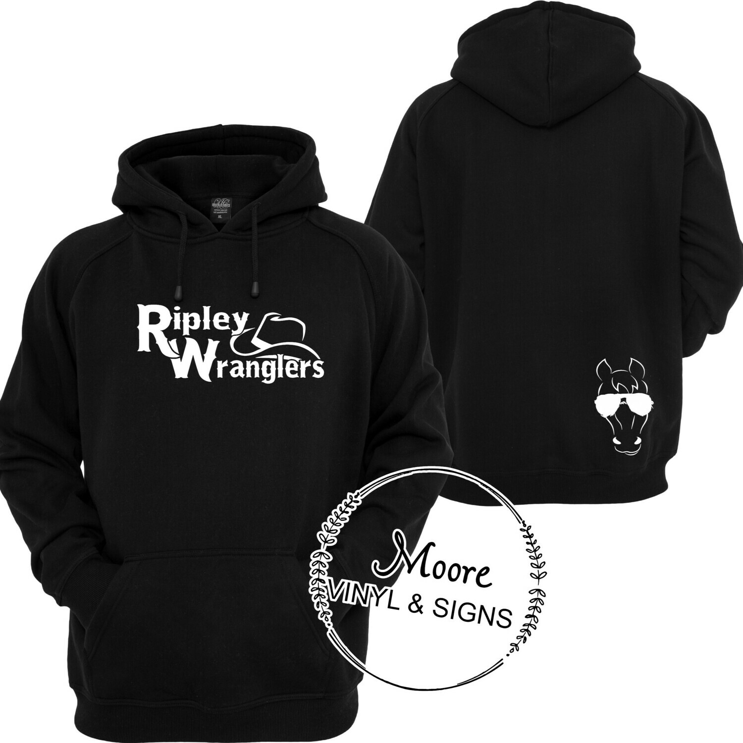 Horse with Sunglasses Hoodie