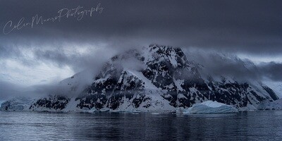 Antarctica Mountains 60x30 inch Panoramic Canvas Wrap Print