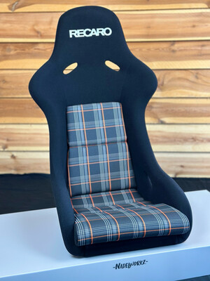 Mittelbahn Kissen Karo Orange für Recaro Pole Position Mittelbahn Kissen Karo Orange für Recaro Pole Position