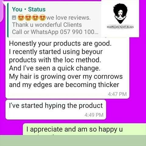 Haprian Naturals testimony from clients