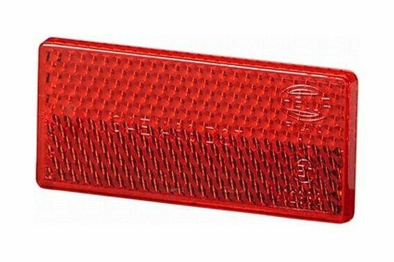 Hella Plakreflector 70X30mm Rood