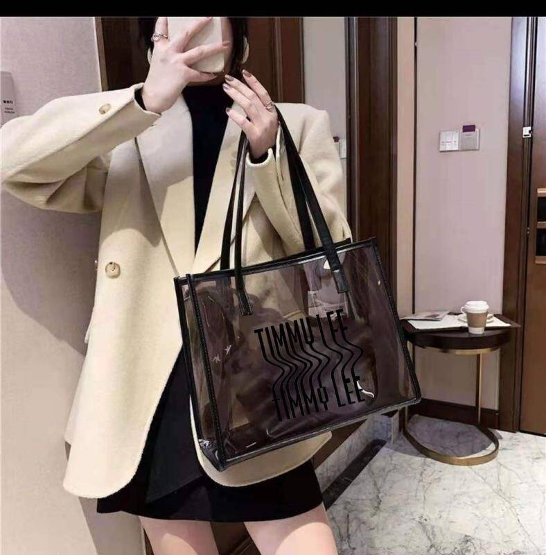 Irene Black Transparent Med.Tote 