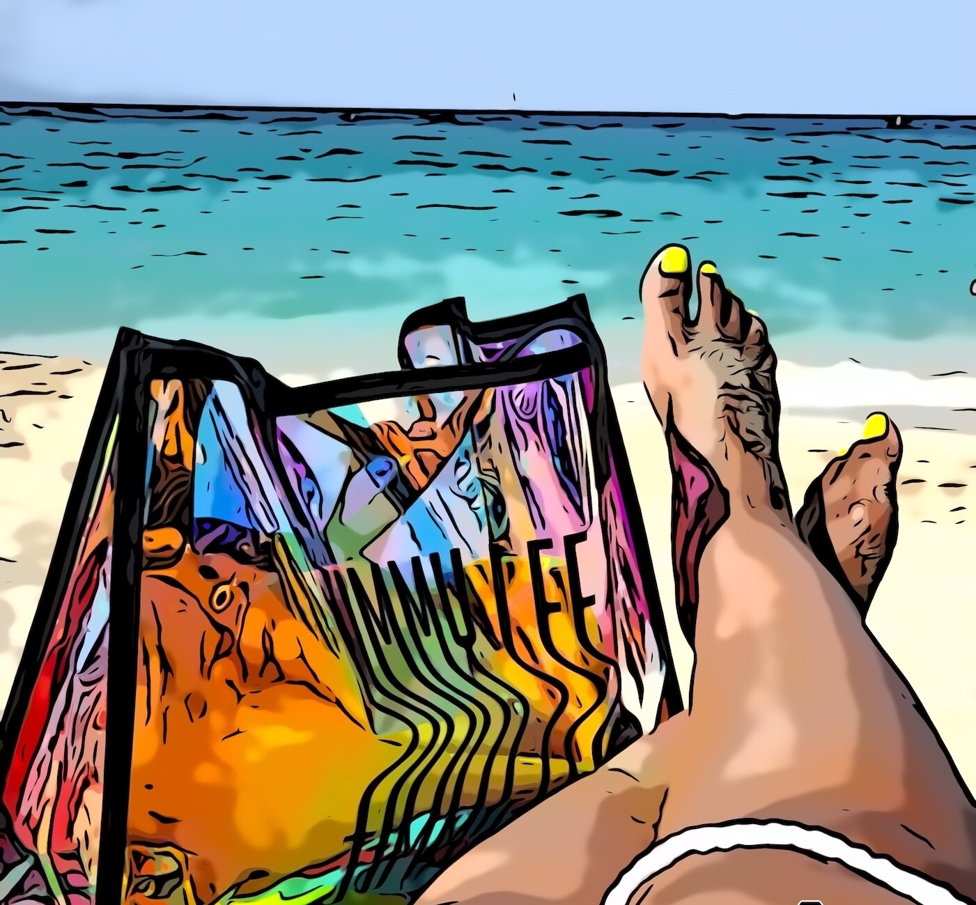 Irene Iridescent Med Tote