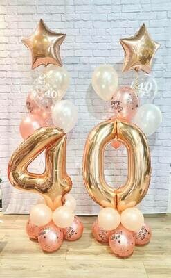 Birthday Super With 2x Bouquet Of 5 + Personalised Star