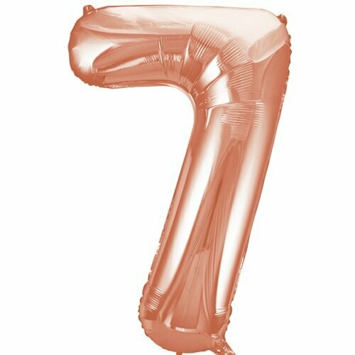 Jumbo Number 7 Rose Gold Balloon