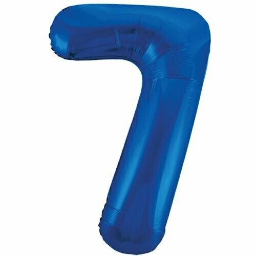 Jumbo Number 7 Blue Balloon