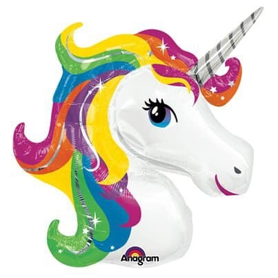 34" Rainbow Unicorn