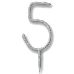 Number 5 Silver Sparkler