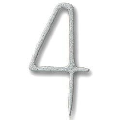 Number 4 Silver Sparkler