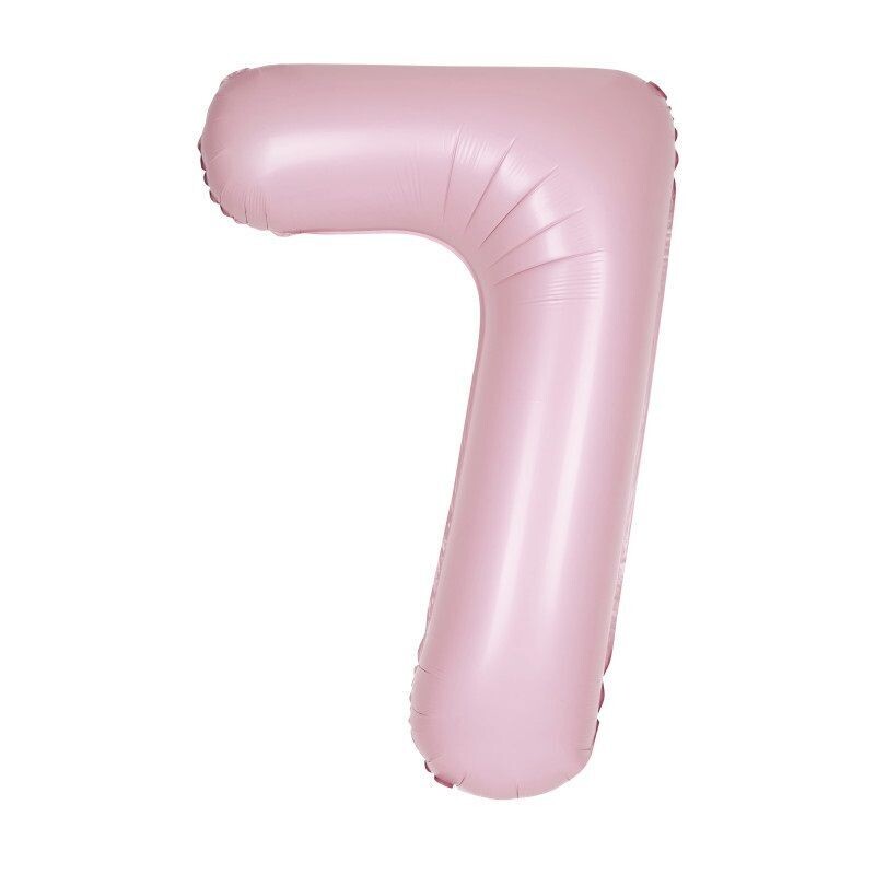 Jumbo Number 7 Matte Lovely Pink Balloon