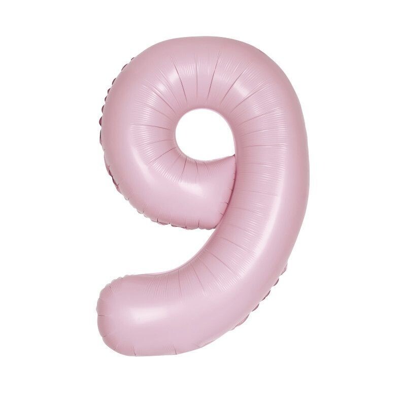 Jumbo Number 9 Matte Lovely Pink Balloon
