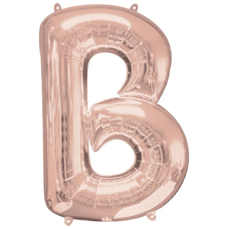 Jumbo Letter B Rose Gold Foil Balloon
