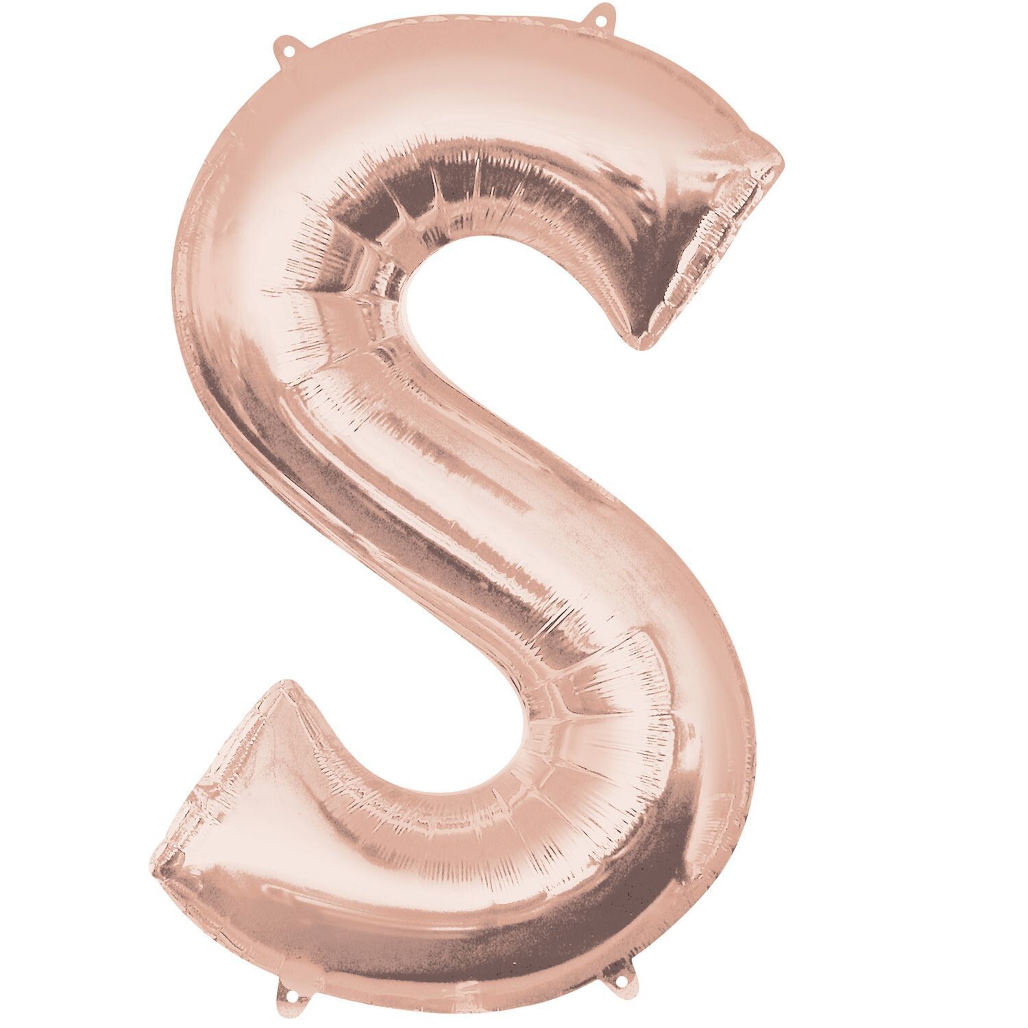 Jumbo Letter S Rose Gold Foil Balloon