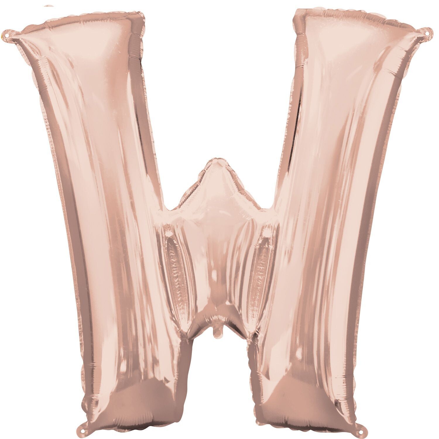 Jumbo Letter W Rose Gold Foil Balloon