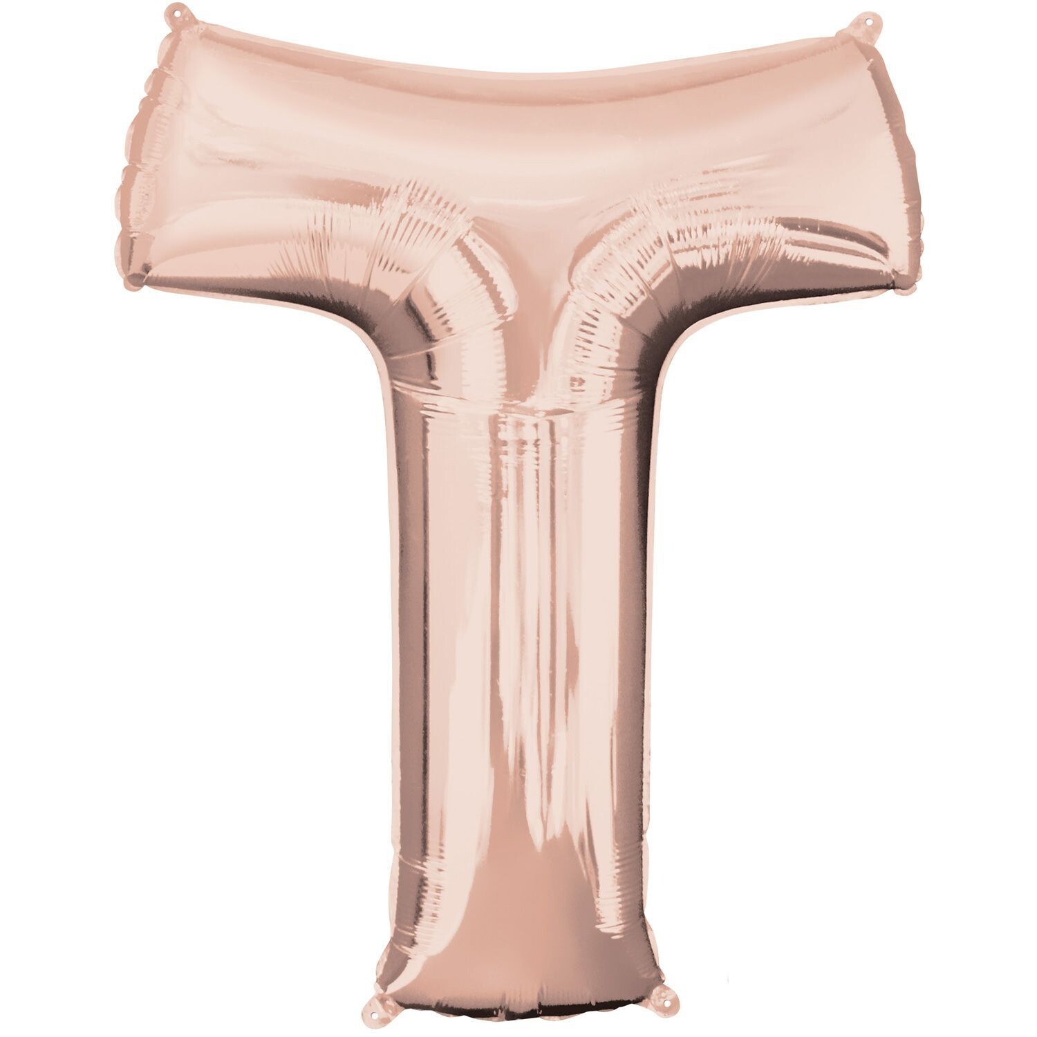 Jumbo Letter T Rose Gold Foil Balloon