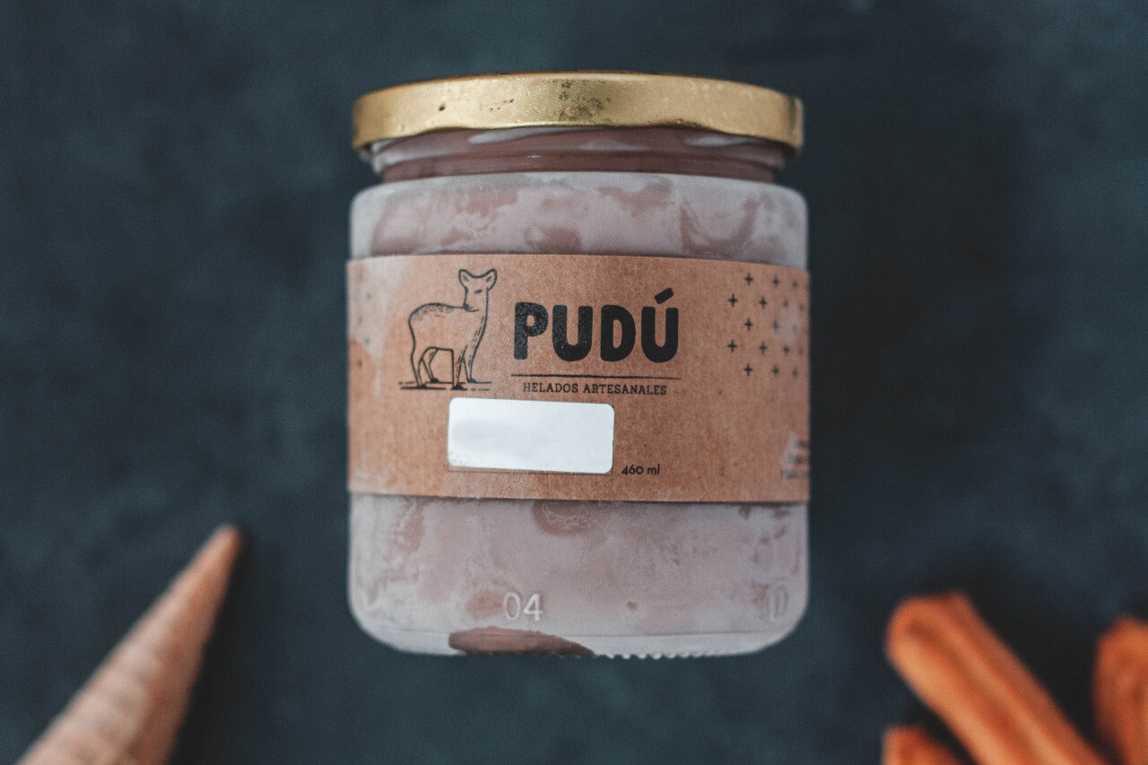 Helado Pudú Yoghurt Cherry