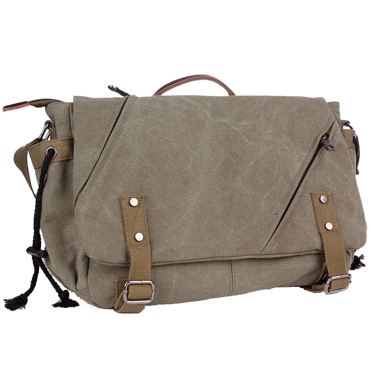 BrokenSpirit_Apparel (BSA) Army Green Side Messenger Bag