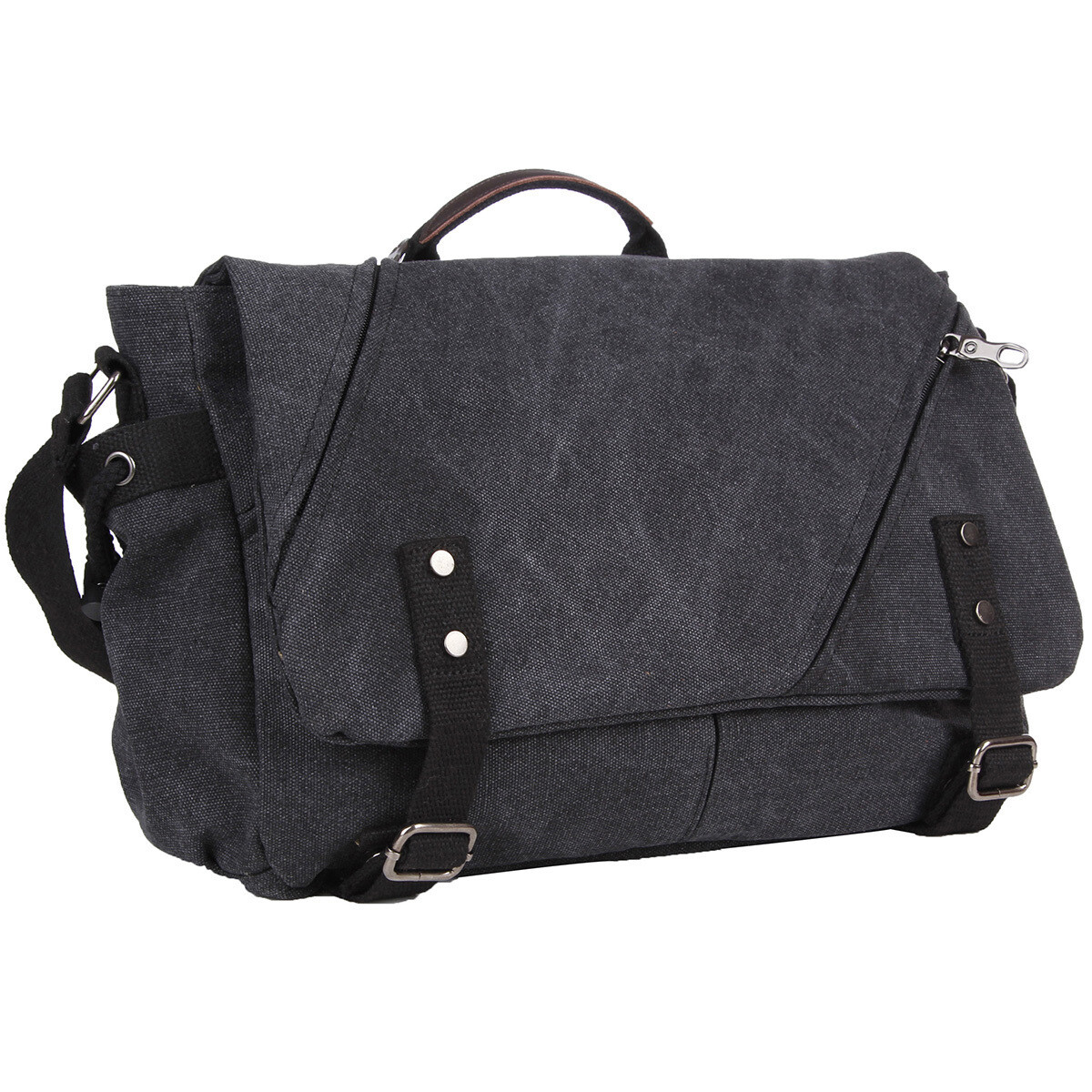 BrokenSpirit_Apparel (BSA) Black Messenger Side Bag