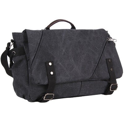 BrokenSpirit_Apparel (BSA) Black Messenger Side Bag