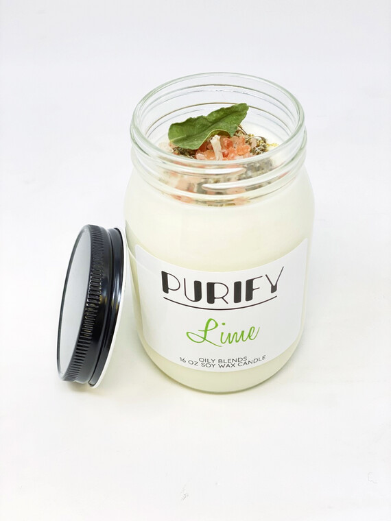 BrokenSpirit_Apparel (BSA) Lime Scented Purify Candle