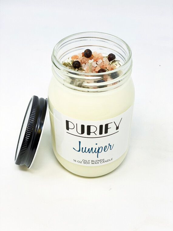 BrokenSpirit_Apparel (BSA) Juniper Scented Purify Candle