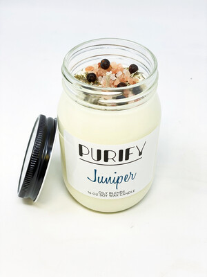 BrokenSpirit_Apparel (BSA) Juniper Scented Purify Candle