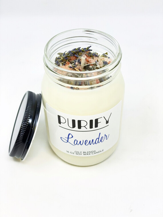 BrokenSpirit_Apparel (BSA) Lavender Scented Purify Candle