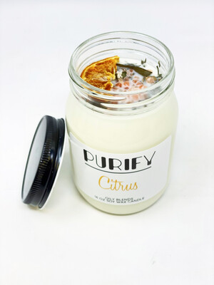 BrokenSpirit_Apparel (BSA) Citrus Scented Purify Candle