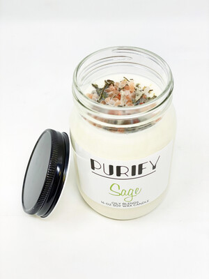 BrokenSpirit_Apparel (BSA) Sage Scented Purify Candle