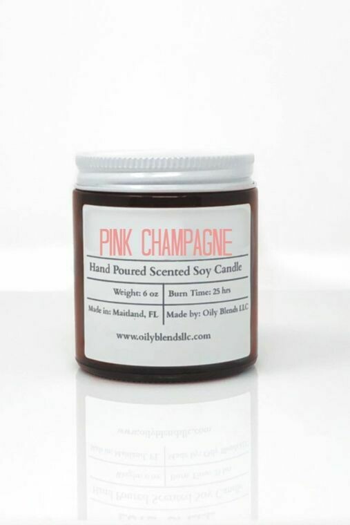 BrokenSpirit_Apparel (BSA) Pink Champagne Romance Candle