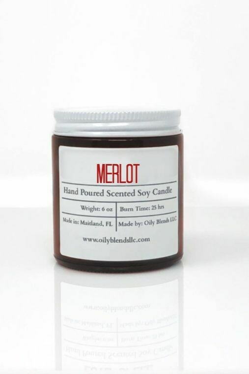 BrokenSpirit_Apparel (BSA) Merlot Romance Candle