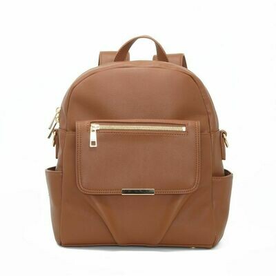 BrokenSpirit_Apparel (BSA) Brown Leather Mini Backpack