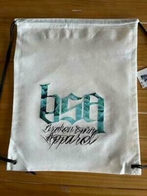 BrokenSpirit_Apparel (BSA) Blue Rose BSA DrawString Backpack