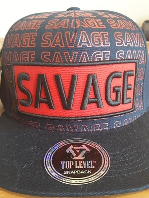 BrokenSpirit_Apparel (BSA) Blue and Red  Savage Hat