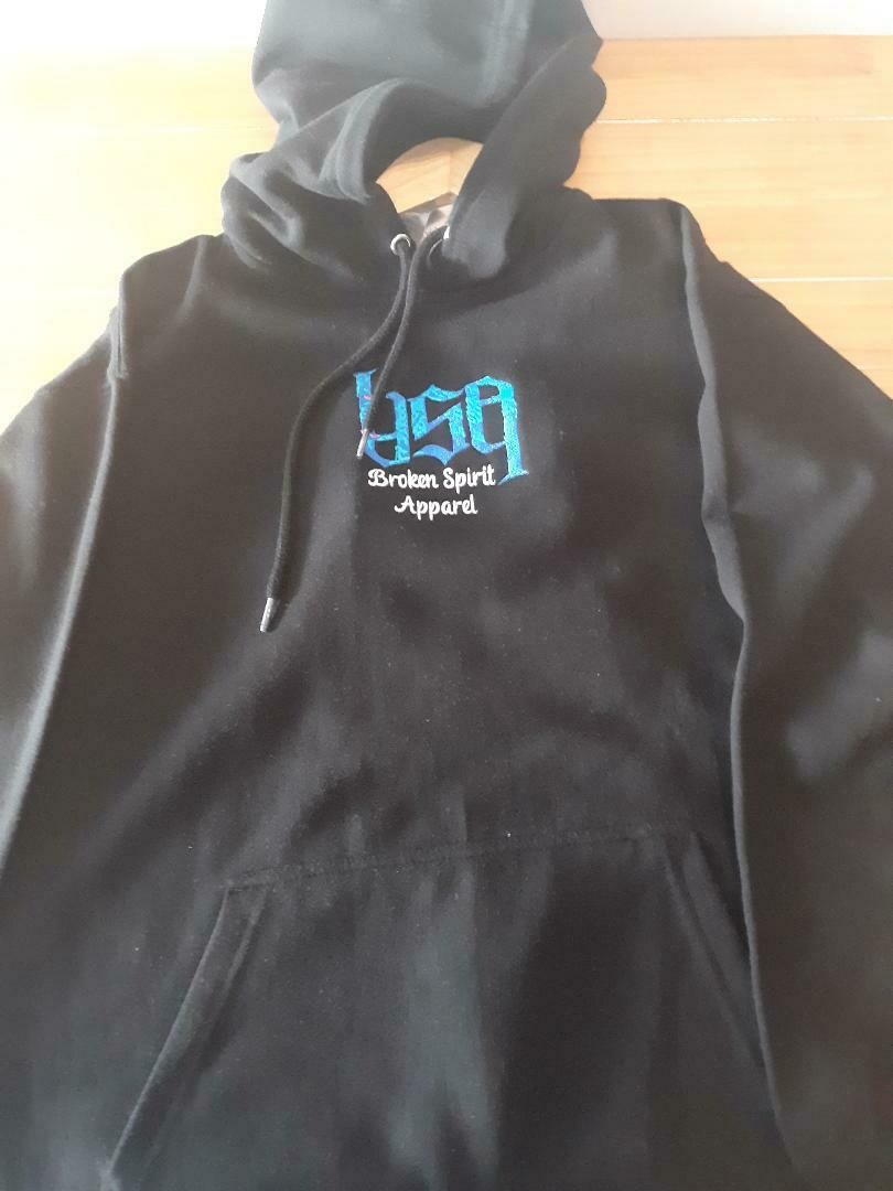BrokenSpirit_Apparel (BSA) Logo on The Front With Standing Panda on The Back Hoodie