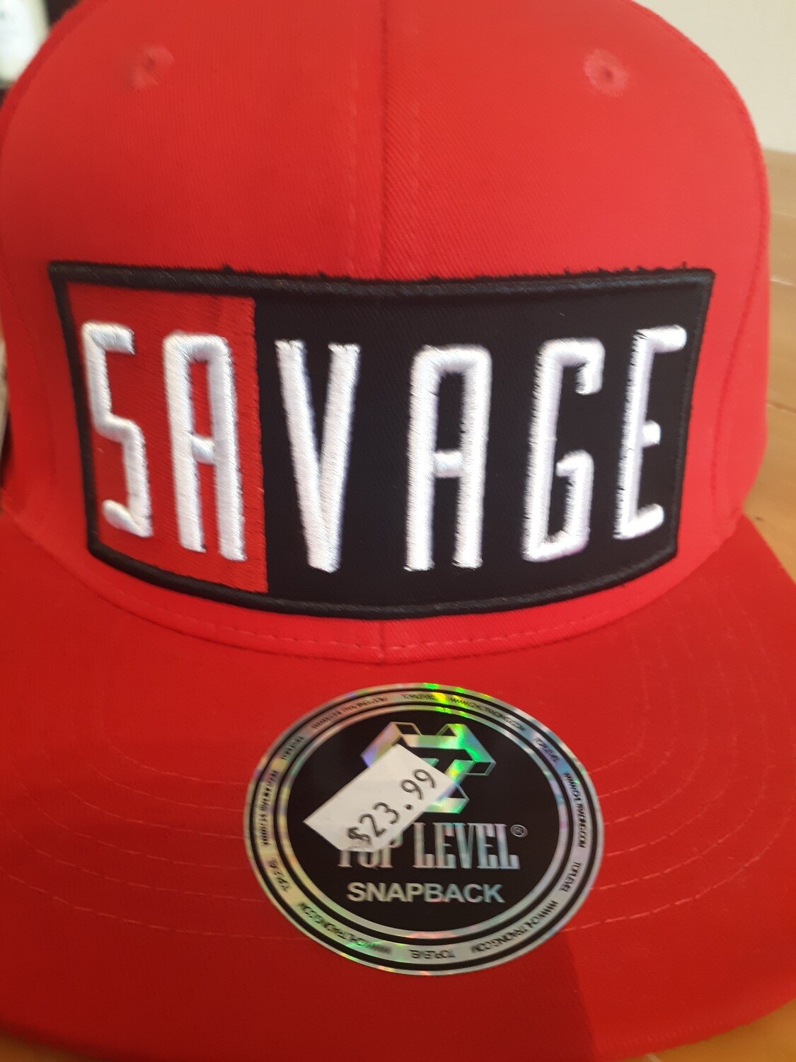 BrokenSpirit_Apparel (BSA) Red Savage Hat
