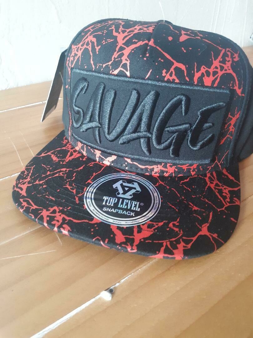 BrokenSpirit_Apparel (BSA) Red Splotched Savage Hat
