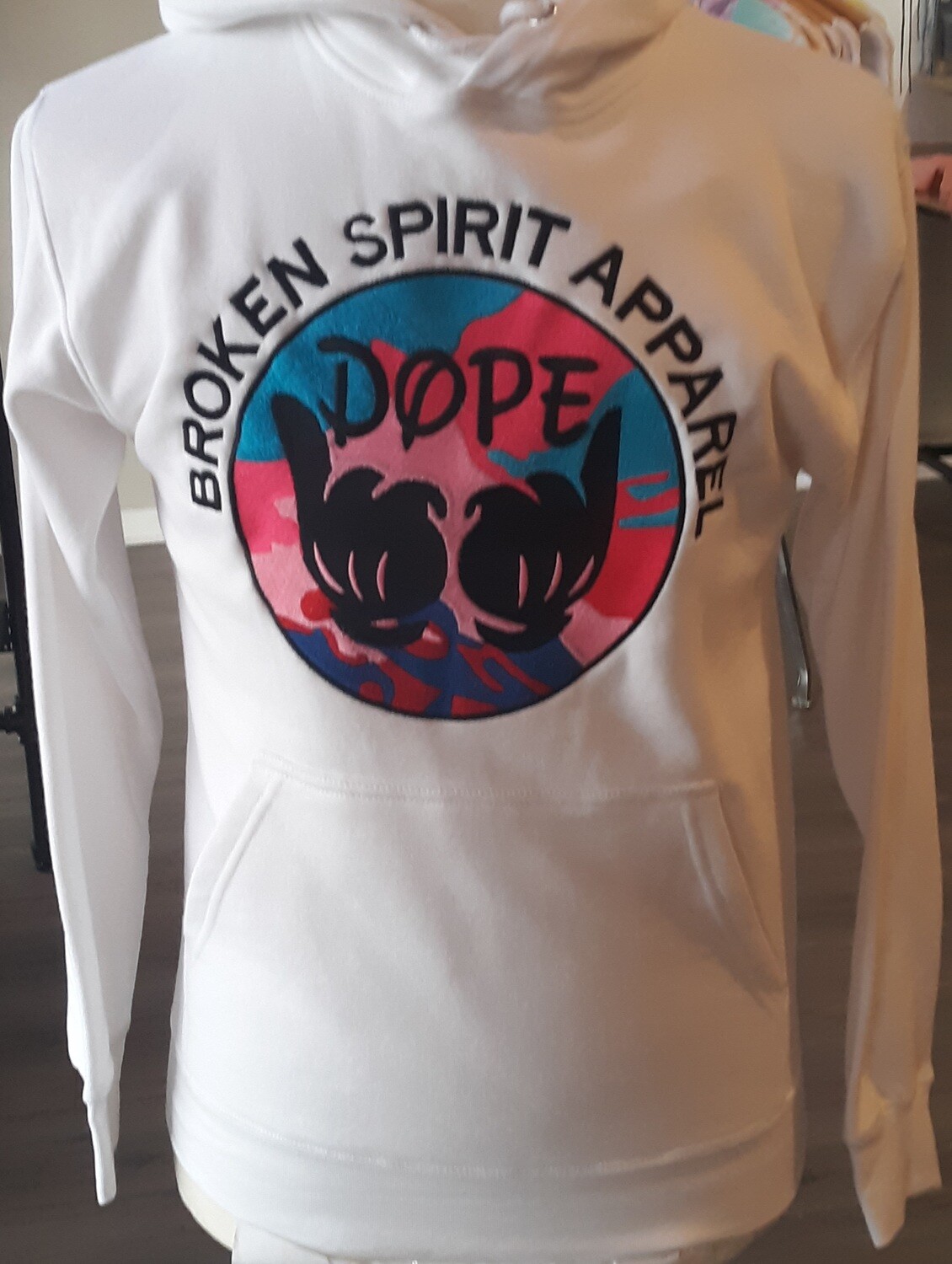 BrokenSpirit_Apparel_ (BSA) White Dope Hoodie
