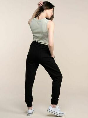 BrokenSpirit_Apparel (BSA) Joggeuse too- Black High Waisted Sweatpants