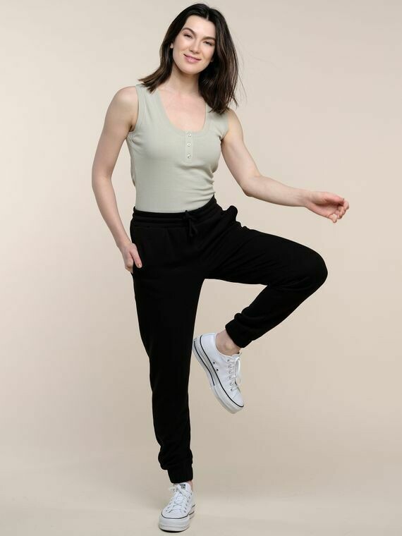 BrokenSpirit_Apparel (BSA) Joggeuse too- Black High Waisted Sweatpants